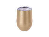 12oz Stainless Steel Stemless Glitter Wine Cup