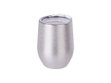 12oz Stainless Steel Stemless Glitter Wine Cup