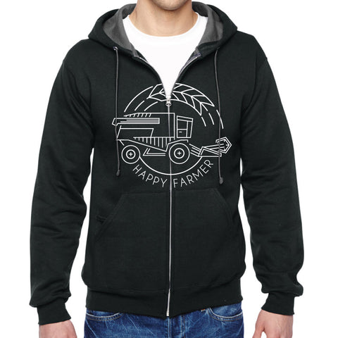 Happy Farmer Zip Hoodie