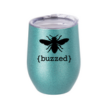 12oz Stainless Steel Stemless Glitter Wine Cup