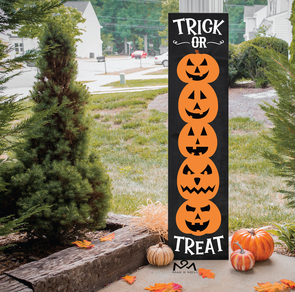 DIY Fall/Halloween Double Sided Front Porch Signs – Mak & Meli